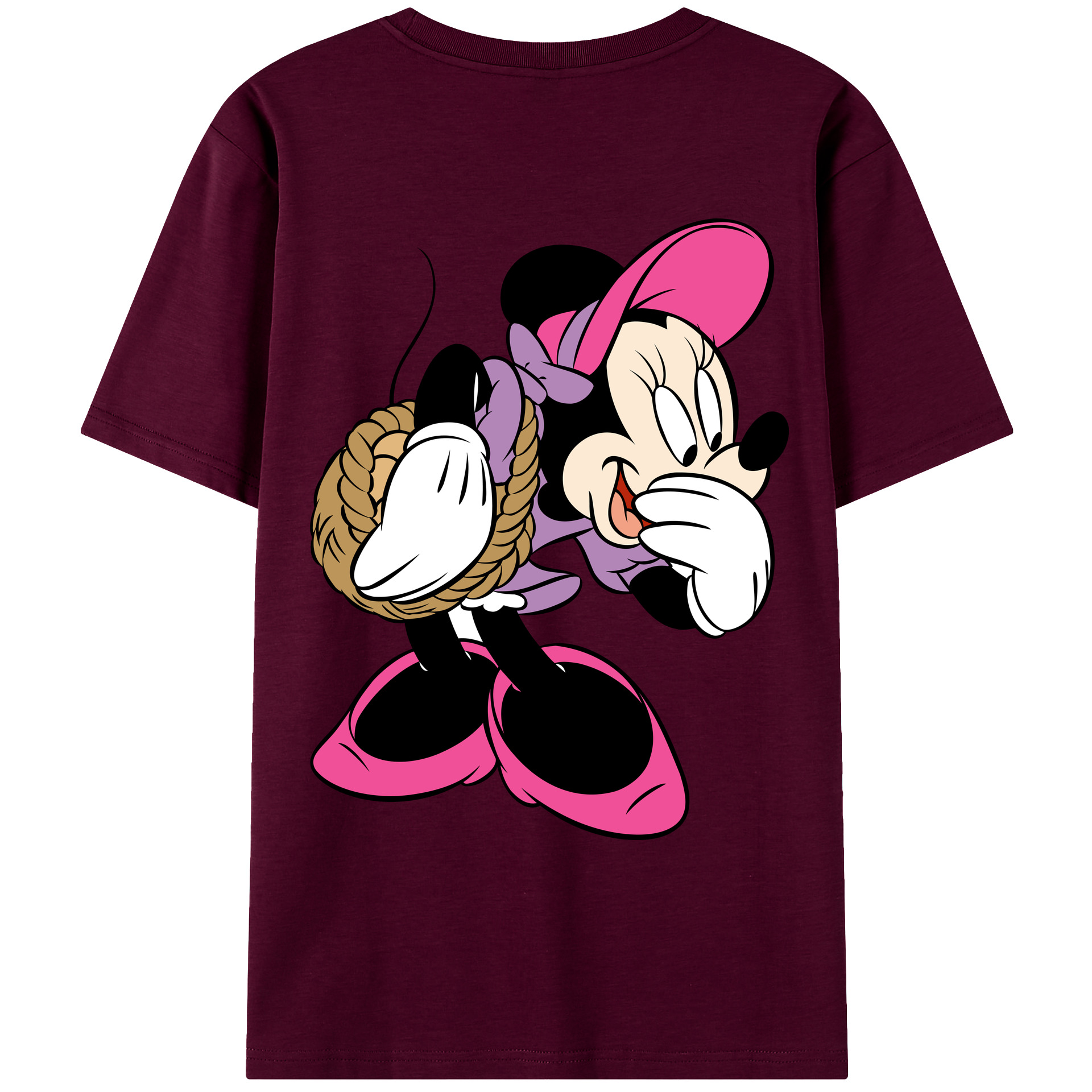 （画像用） ミッキーマウス Mickey Mouse レディース半袖Tシャツ(バックプリント)